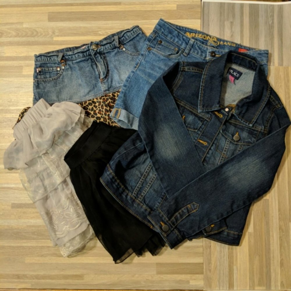 Kid's Bottoms Lot & Denim Jacket